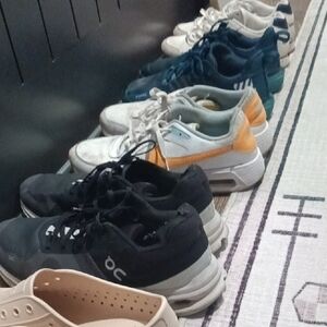 OC Black and White Sneakers Along With Assortment Of Mens Size 12